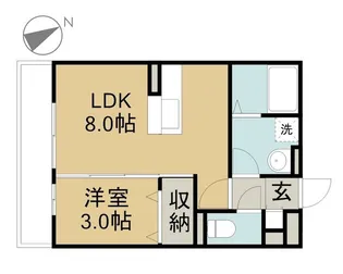 クレール【3階】の間取り