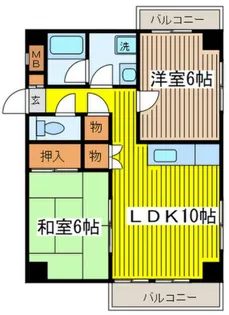 フレアつつじヶ丘【3階】の間取り