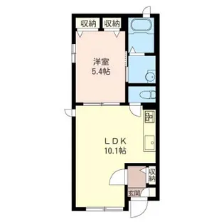 ハイム ブルーメ赤塚【1階】の間取り
