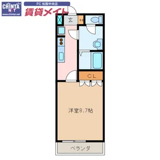 コンフォルト藤【1階】の間取り