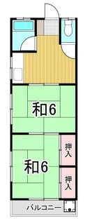 木村コーポ【2階】の間取り