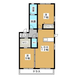 San Pietro A棟【1階】の間取り