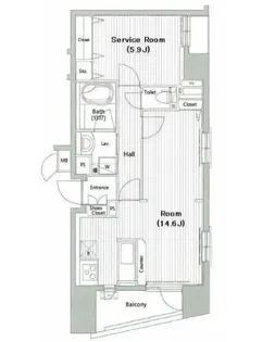 ガーラ レジデンス府中【3階】の間取り