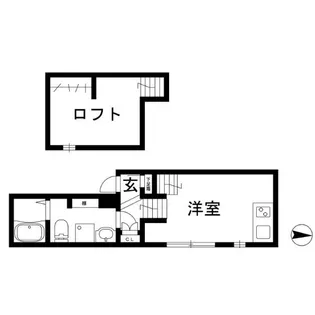 LE COCON 町南【2階】の間取り