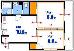 NODACO三滝町【3階】の間取り