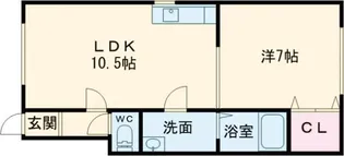 エクレールII【2階】の間取り