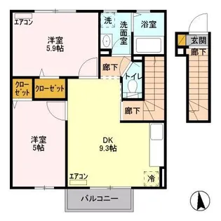 ハーモニー【2階】の間取り