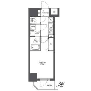 BPRレジデンス門前仲町【8階】の間取り