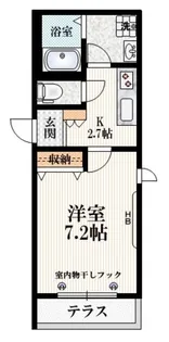 ソレアードレジデンス【1階】の間取り