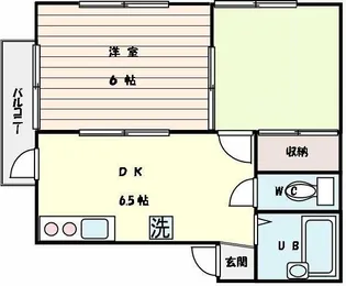 ホワイトシャトレー中野【2階】の間取り
