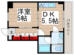 アーク春雨橋B棟【1階】の間取り