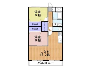 ハーモニーK【2階】の間取り