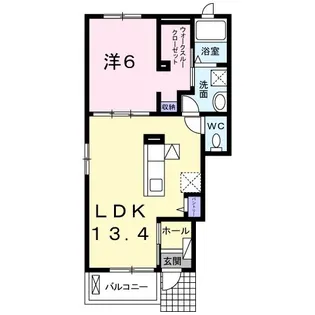 チェリーコート104C【1階】の間取り
