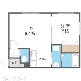 グランディール円山ウエスト【3階】の間取り
