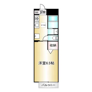 クレール弦巻I【1階】の間取り