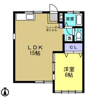 咲田フジハイツ【1階】の間取り