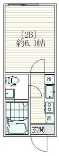 AW駒込ソメイレジデンス【2階】の間取り