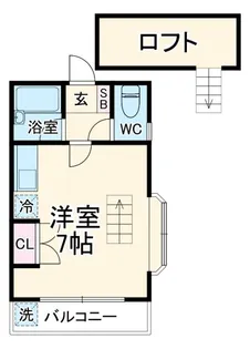 レジェンドハマノ【2階】の間取り