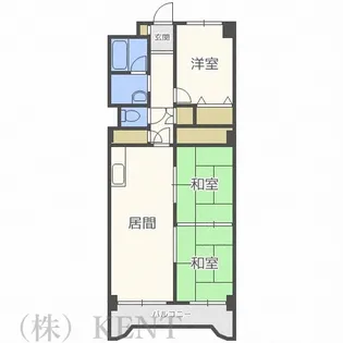パサージュ発寒【4階】の間取り