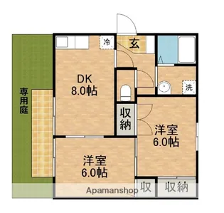 ビラージュIIA【2階】の間取り