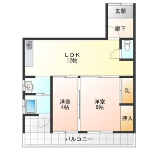 石神マンション【1階】の間取り