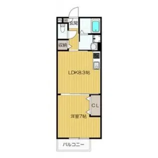 タウンコート藤【2階】の間取り