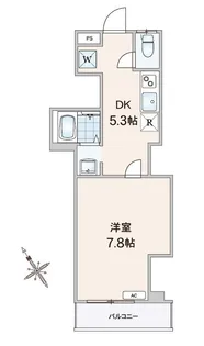 コーポラス鹿浜【3階】の間取り