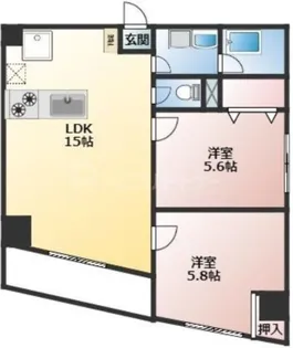 DWELL【4階】の間取り
