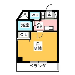 ラフィーネ日比野【3階】の間取り
