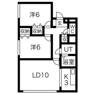 E-Horizon屯田【2階】の間取り