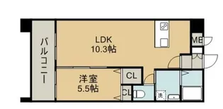 S FORT平成けやき通り【2階】の間取り