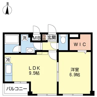 プリムヴェール【2階】の間取り
