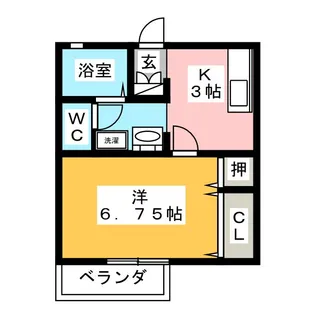 Fontana(フォンターナ)【2階】の間取り