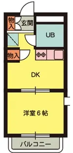 サンハイツ多井田【2階】の間取り