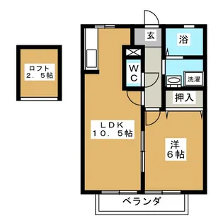 メゾンピリカ【2階】の間取り