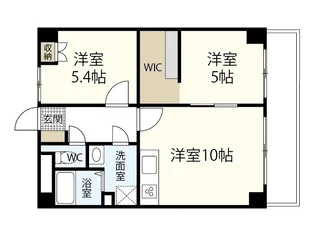 ミラドール奥田西町【2階】の間取り