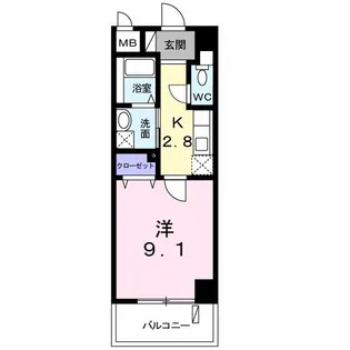 セレノ パラッツオ【3階】の間取り