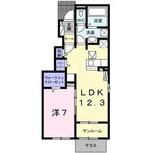 トレカーサ III【1階】の間取り