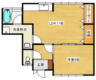 第一寺田荘【2階】の間取り