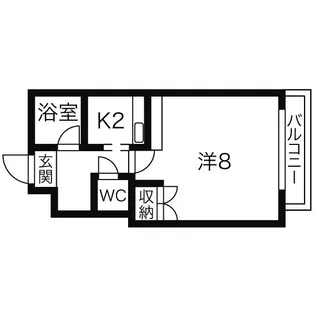 グランドール北30【5階】の間取り