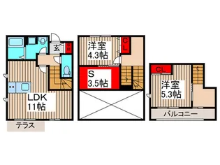 セレーノテラスの間取り