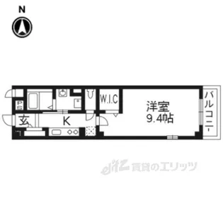 フェリーチェポネェンテ【1階】の間取り
