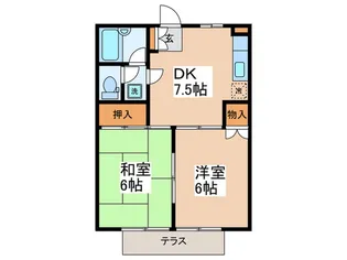 ナガキドE【1階】の間取り