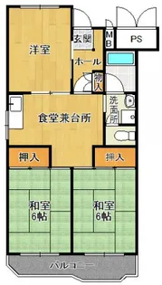 宝塚安倉(5)11号棟【2階】の間取り