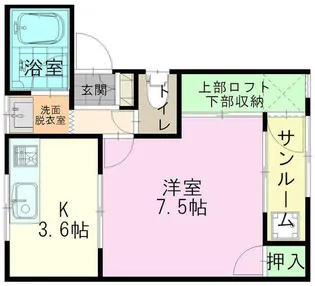 グリシーヌ【1階】の間取り