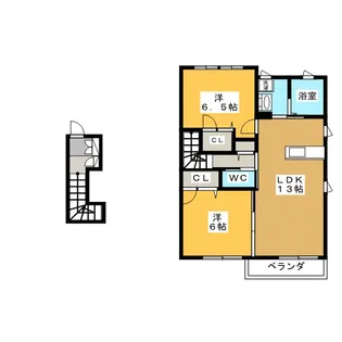 シャーメゾン野口【2階】の間取り