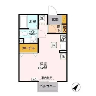 アネックスますや【1階】の間取り