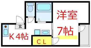 La Vista【4階】の間取り