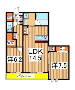 レイヨン ドゥ ソレイユ【1階】の間取り