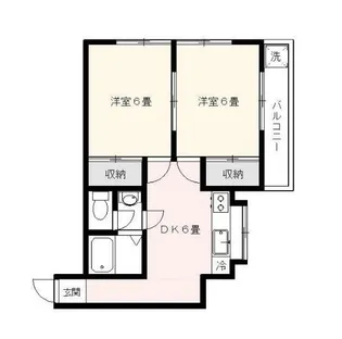 サンハイツ大森【2階】の間取り